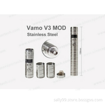 Big Vapor Vamo VV V3 Mod 18350/18650 V8 Vamo V3 Atomizer 510/Ego Thread Vamo3 Elecktronic Cigaret